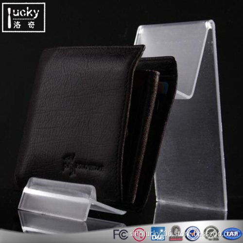 Clear Acrylic 3-tier Wallet Display Stand Holder,Wallet Display Rack